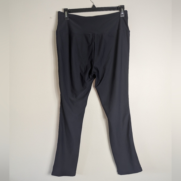 XL Liz Claiborne Weekend Navy Side Stripe Leggings - Picture 3 of 5